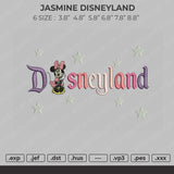 Minnie Disneyland Embroidery File 4 size