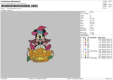 Minnie Halloween V6 Embroidery File 6 sizes