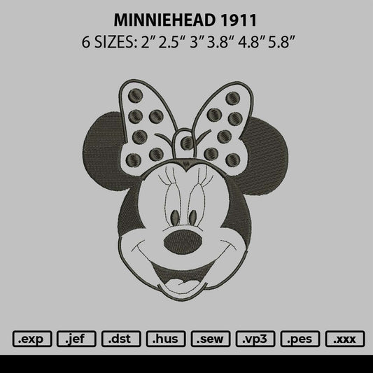 Minniehead 1911 Embroidery File 6 sizes