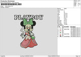 Minnie Playboy Embroidery File 6 sizes