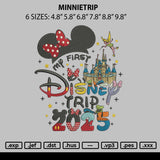 Minnietrip Embroidery File 6 sizes