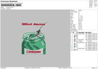 Mint Jams Embroidery File 4 size