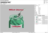 Mint Jams Embroidery File 4 size
