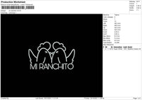 Mi Ranchito Embroidery File 4 size