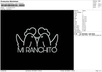 Mi Ranchito Embroidery File 4 size