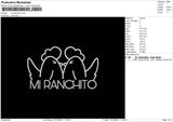 Mi Ranchito Embroidery File 4 size