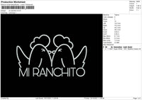 Mi Ranchito Embroidery File 4 size