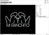 Mi Ranchito Embroidery File 4 size