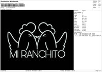 Mi Ranchito Embroidery File 4 size