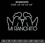 Mi Ranchito Embroidery File 4 size
