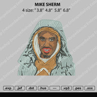 Mike Sherm Embroidery File 4 size