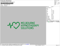 Melbourne Embroidery File 4 size