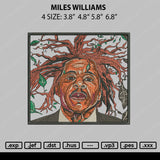 Miles Williams Embroidery File 4 size