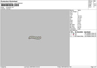 Matchatext 2907 Embroidery File 6 sizes