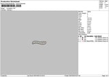 Matchatext 2907 Embroidery File 6 sizes