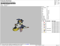 Minnie Wizard Embroidery File 4 size