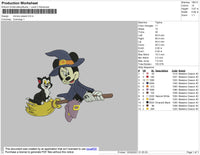 Minnie Wizard Embroidery File 4 size