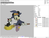 Minnie Wizard Embroidery File 4 size