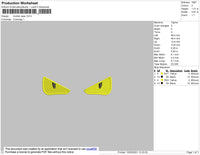 Monster Eyes Embroidery File 3 size
