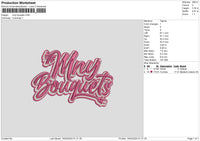 Mnytext Embroidery File 6 sizes