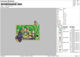 Moba Character Embroidery File 4 size