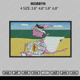 Mobbyn Embroidery File 4 size