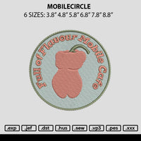 Mobilcircle Embroidery File 6 sizes