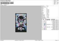 MOB Psycho Embroidery File 4 size