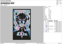 MOB Psycho Embroidery File 4 size