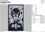 MOB Psycho Embroidery File 4 size
