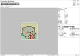 Mochi Peace 01 Embroidery File 5 sizes