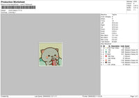 Mochi Peace 01 Embroidery File 5 sizes