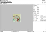 Mochi Peace 01 Embroidery File 5 sizes