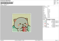 Mochi Peace 01 Embroidery File 5 sizes