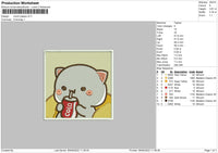 Mochi Peace V2 Embroidery File 5 sizes