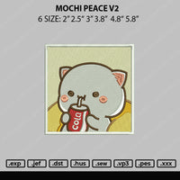 Mochi Peace V2 Embroidery File 5 sizes