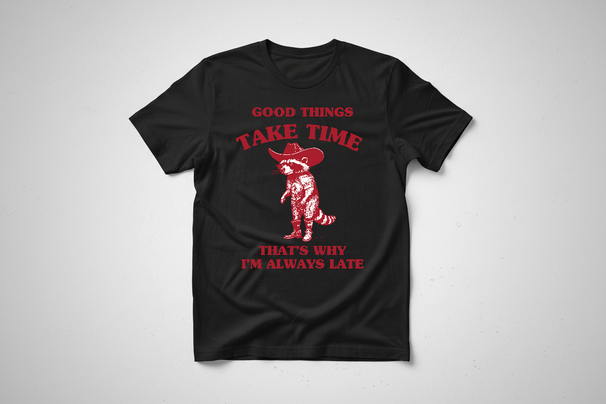 TAKE TIME RACOON PRINTABLE ARTWORK