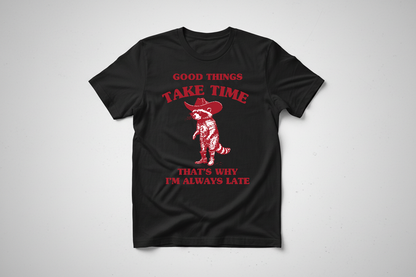 TAKE TIME RACOON PRINTABLE ARTWORK