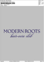 Moderntext Embroidery File 6 sizes