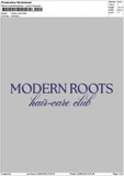 Moderntext Embroidery File 6 sizes