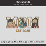 Mom Photo 260426 Embroidery File 6 sizes