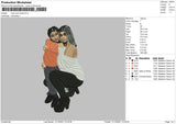 Mom And Child Embroidery File 4 size