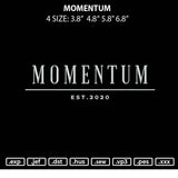 Momentum Embroidery File 4 size