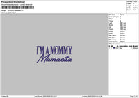 Mommytext 2907 Embroidery File 6 sizes