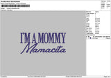 Mommytext 2907 Embroidery File 6 sizes