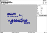 Grandmatext 2311 Embroidery File 6 sizes