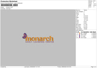 Monarchtext Embroidery File 6 sizes