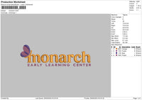 Monarchtext Embroidery File 6 sizes