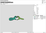 Monster Hands Embroidery File 6 sizes