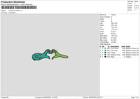 Monster Hands Embroidery File 6 sizes